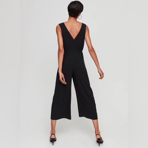 ❣️SOLD❣️Aritzia Babaton Marcus Black Jumpsuit Size 2 - Picture 2 of 10